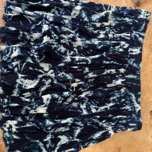 Band of Gypsies Indigo Tye Dye Skirt